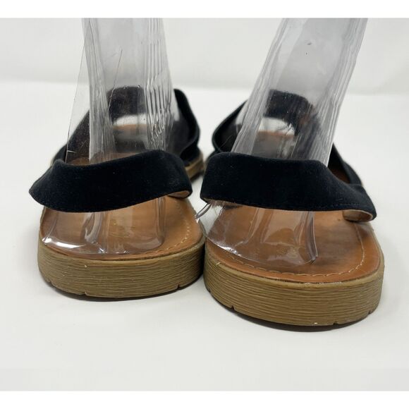 Curfew Women’s Black Flat Sandals Open Toe Ankle Strap 10 - Picture 4 of 9